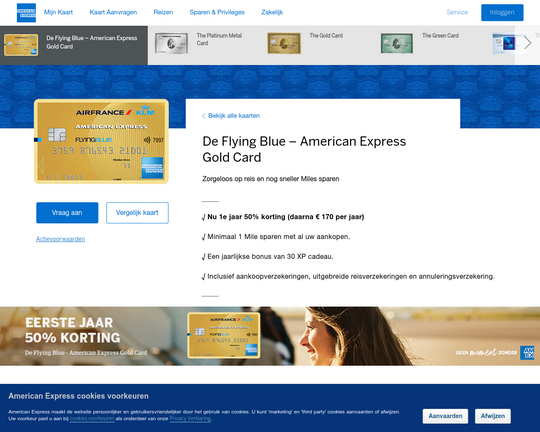 American Express Flying Blue Gold Card Logo