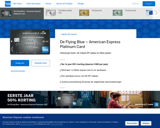 American Express Flying Blue Platinum Card Logo