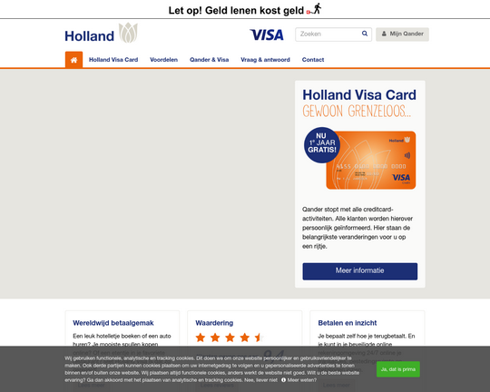 Holland Visa Card Logo