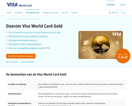 Visa World Card Gold Logo